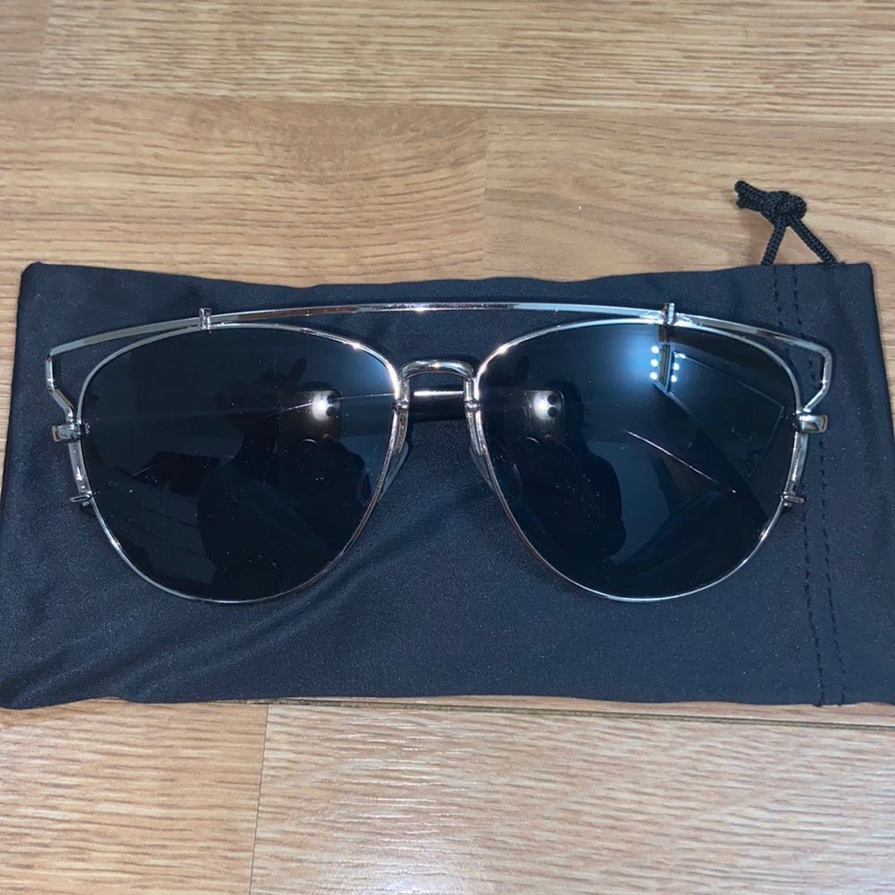 Black and silver sunglasses